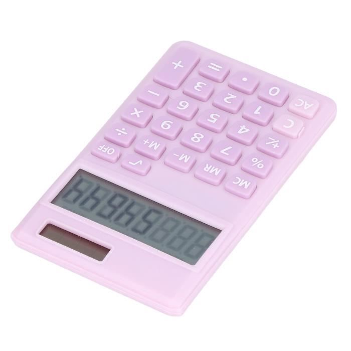 Lot De 20 Calculatrices De Poche 8 Chiffres - Double Alimentation Solaire/Pile - Noires - Pour École, Bureau