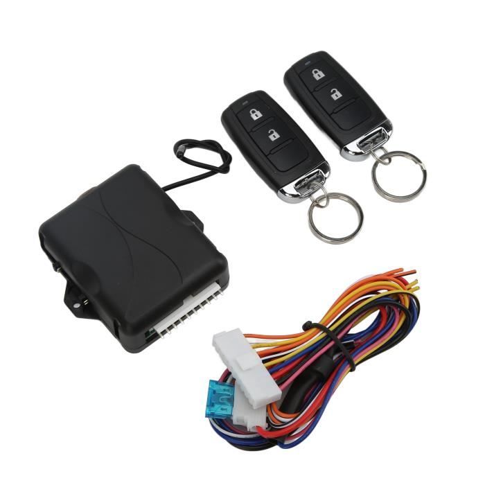 Kit Verrouillage Central Voiture WANGCL - Système Sans Clé - Télécommande 2 Boutons - Universel 12V