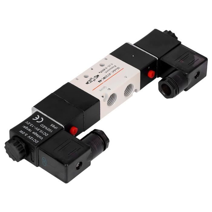 Électrovanne pneumatique, DC 12V BSP 1/4 normalement fermée — free download
