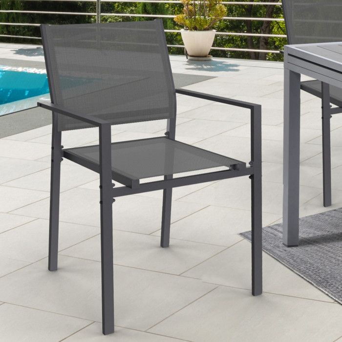 Lot de 6 chaises de jardin OLBIA - vue 2