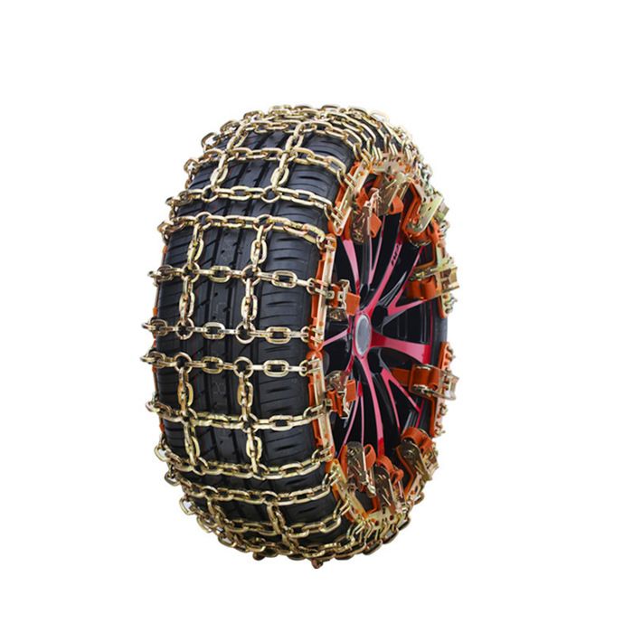 INF Chaînes à neige universelles antidérapantes pour pneus pour pneus de voiture Or