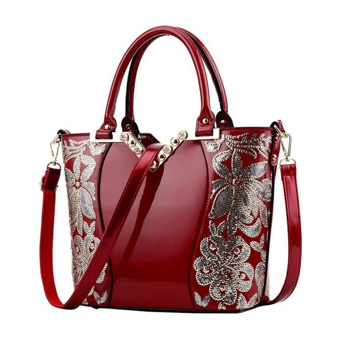 Sac Messenger en polyvinyle Rouge - Sac à bandoulière