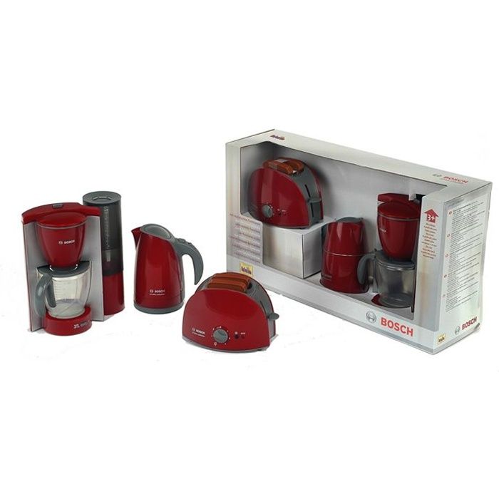 Set petit déjeuner jouet BOSCH grille pain cafetière bouilloire KLE