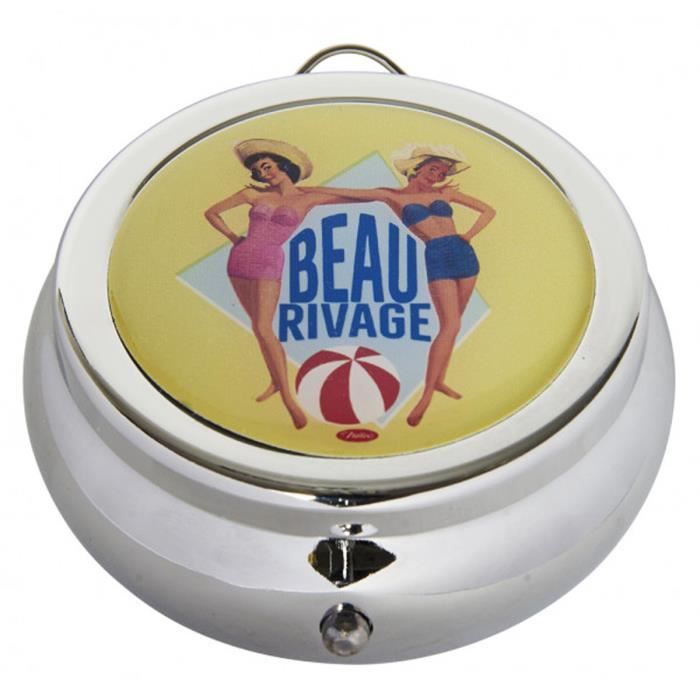 Cendrier de poche 'French Vintage' (Beau Rivage) - 68x30 mm [Q7158
