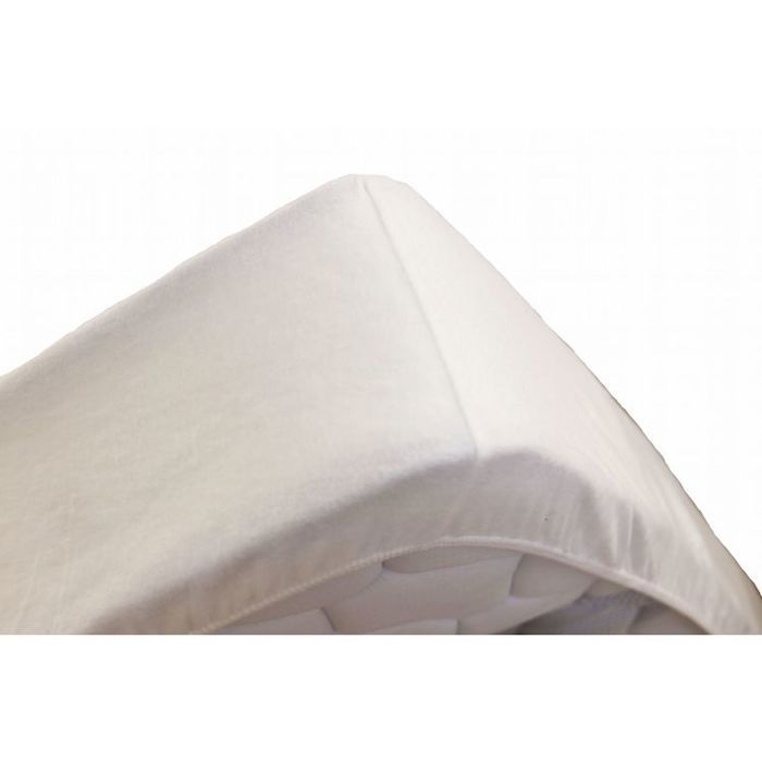 Alèse protège matelas coton flanelle molleton SERENITE Blanc 80x190