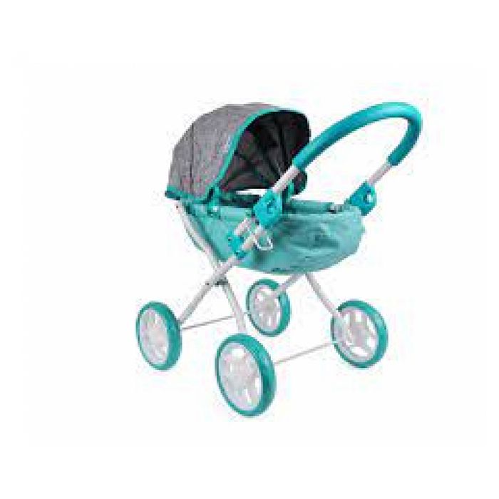 Poussette pour poupée Dori Prestige Menthe - MILLY MALLY - Convient aux poupées jusquà 40cm - Cadre en acier