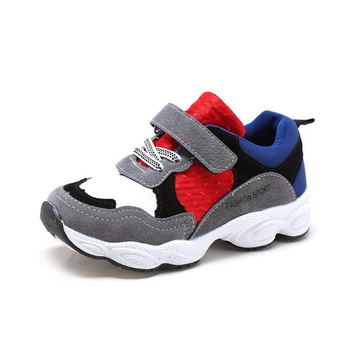 Enfants Chaussures baskets Garcon Jeunes filles Mode Chaussures de course Gris Cdiscount Chaussures