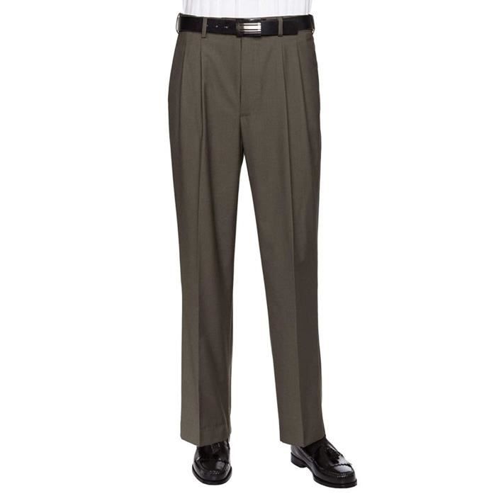 Pantalon De Golf PGA Homme Taille 38 Marron Extensible Plissé - Neuf Sous Blister