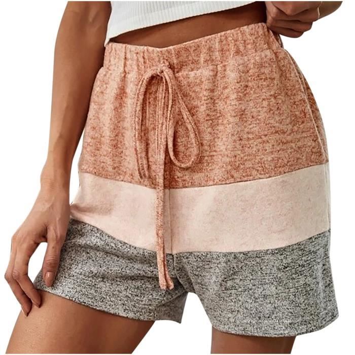 Short Femme Taille Haute Coupe Ample - Cordon De Serrage - Taille S-2XL - Neuf Avec étiquettes