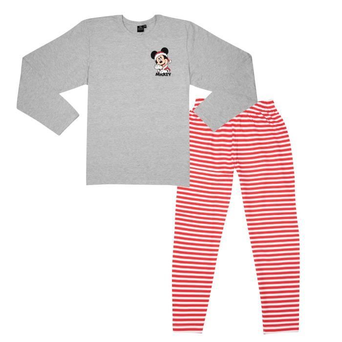 Pyjama Homme Mickey Mouse UNITED Ensemble Manches Longues