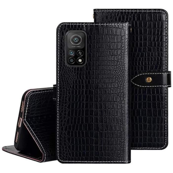 Housse pour téléphone Xiaomi Mi 10T 5G / 10T Pro 5G Simili cuir Support pliable 3 emplacements cartes
