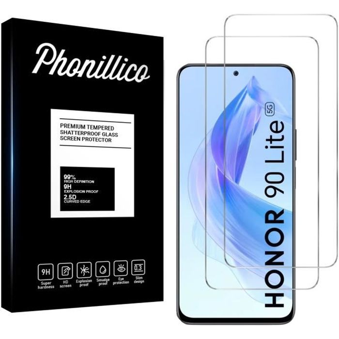 Pack De 6 Films Protecteurs Pour Honor 90 Lite – Avant + Caméra, Brillant, Anti-rayures