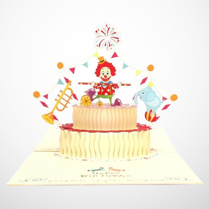 Clown Gateau Carte De Voeux Drole Colore Up Cartes 3d Stereoscopique Cadeau Creative Wishes Cdiscount Beaux Arts Et Loisirs Creatifs Clown Gateau Carte De Voeux Drole Colore Up Cartes 3d Stereoscopique Cadeau Creative Wishes Cdiscount Beaux Arts Et Loisirs Creatifs