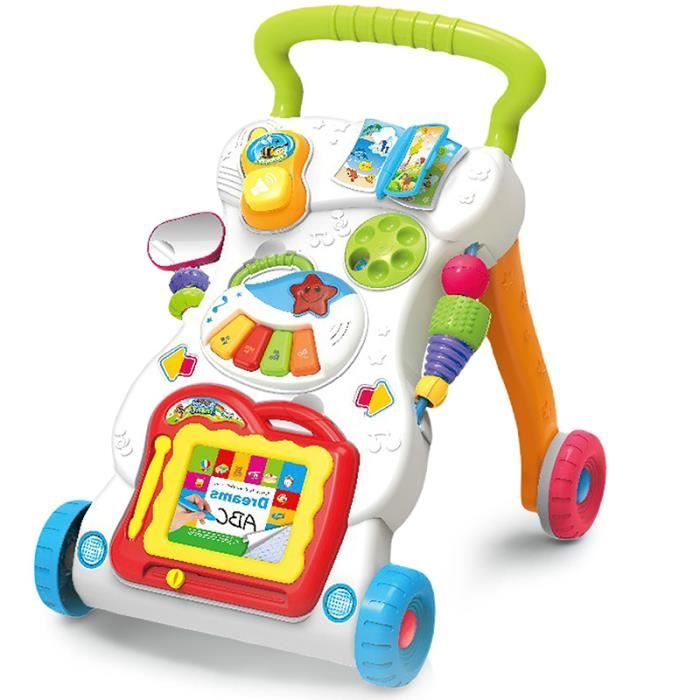 Trotteur bébé garçon, en pour enfants assis à debout, centre d