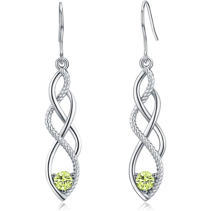 Boucles d'Oreilles Serpent en Argent, Boucles d'Oreilles Serpent Pendantes