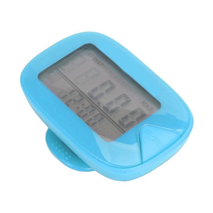 Podomètre Fitness à Mémoire 7 Jours – Compteur De Pas, Calories, Distance – Grand écran LCD (rouge)
