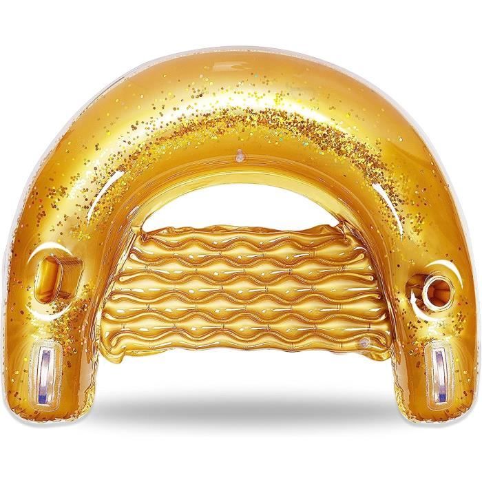 Float Joy Flotteurs de piscine pour adultes - Flotteurs de piscine robustes - Gonflables - Chaise longue et chaise avec porte-gobelets - Jouets de