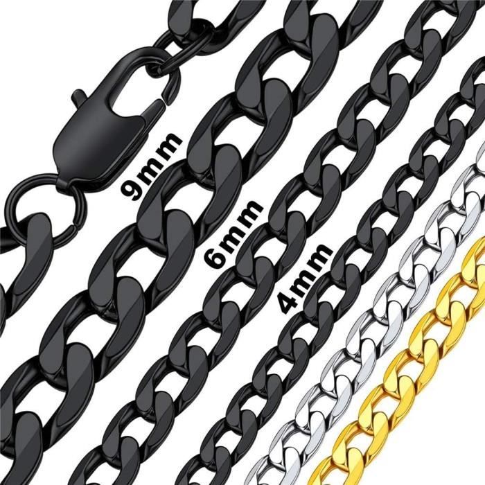 Chaines de cou maille corde en or 18 carats