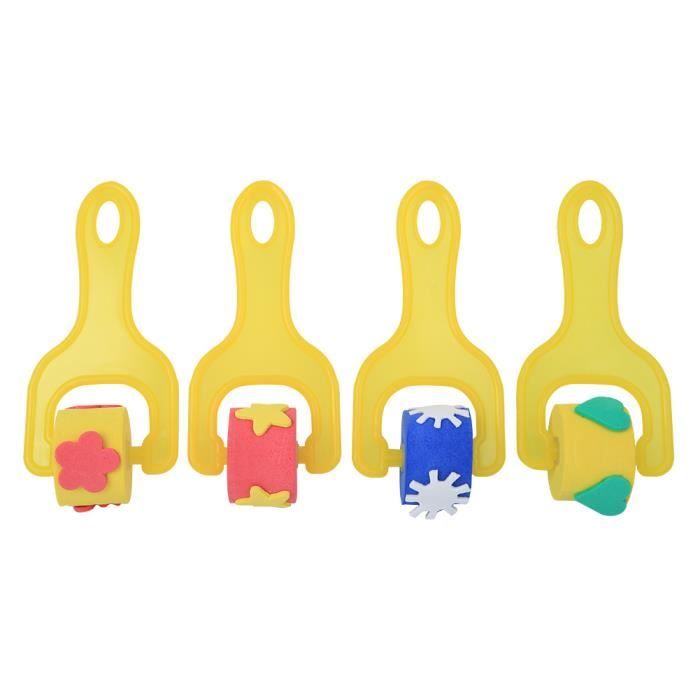 30 Pièces Pinceau éponge Avec 5 Palette Peinture 8.5cm