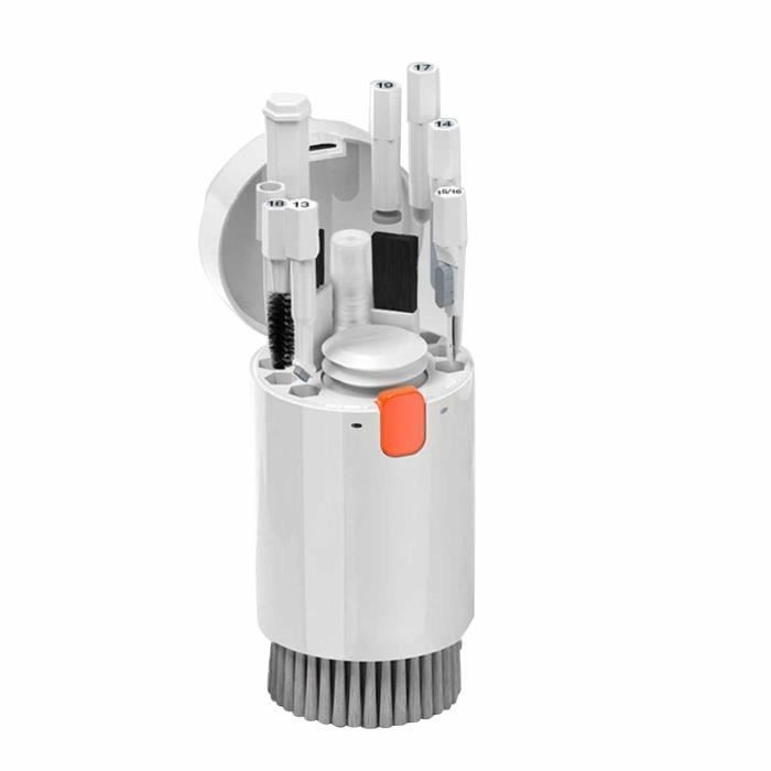 Kit De Nettoyage 20 En 1 – Pour Clavier, Téléphone, AirPods – Brosse, Spray, Outils – Nettoyage Complet Appareils électroniques - 8