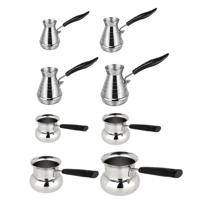 CAFETIÈRE TURQUE, CAFETIÈRE En Acier Inoxydable, Chauffe-Lait Au