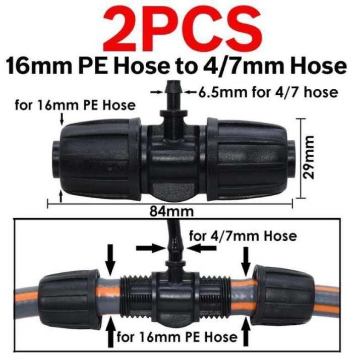 Qiilu Connecteur De Tuyau De Type L 10 Pièces Raccords De Tuyau En Plastique Raccords De