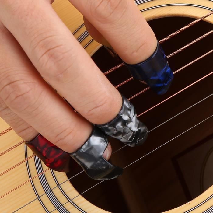 5 pièces En Silicone Doigt Protecteurs Pour Guitare Pratique , Et