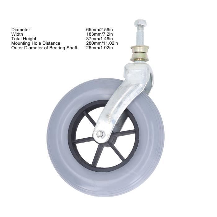 Roues Universelles En Fauteuil Roulant PU Exceptionnellement Confortables De 145