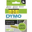 Dymo LabelManager Rubans D1 12mm x 7m Noir/Jaune (compatible avec les LabelManager et les LabelWriter Duo)-1
