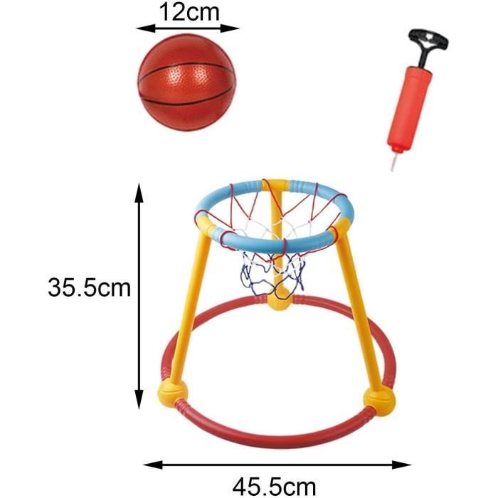Cerceau Basket Flottant 2 En 1 Pour Piscine – Basket Et Football – Avec 2 Balles, Pompe – Adulte Et Enfant