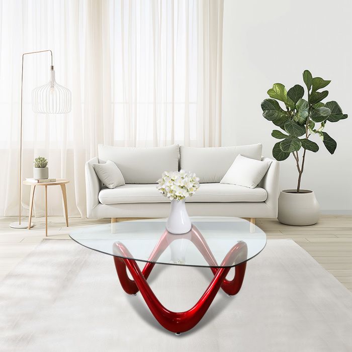 Table basse gigogne rouge - Mobilier design, décoration d'intérieur