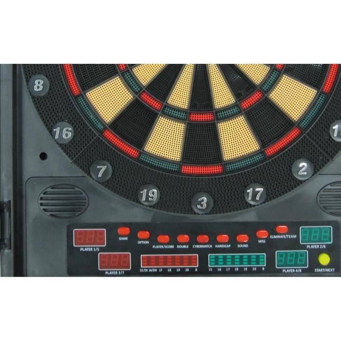Cible électronique De Fléchettes Best Sport - Pour 1 à 8 Joueurs, Avec 25 Jeux Et 185 Variations