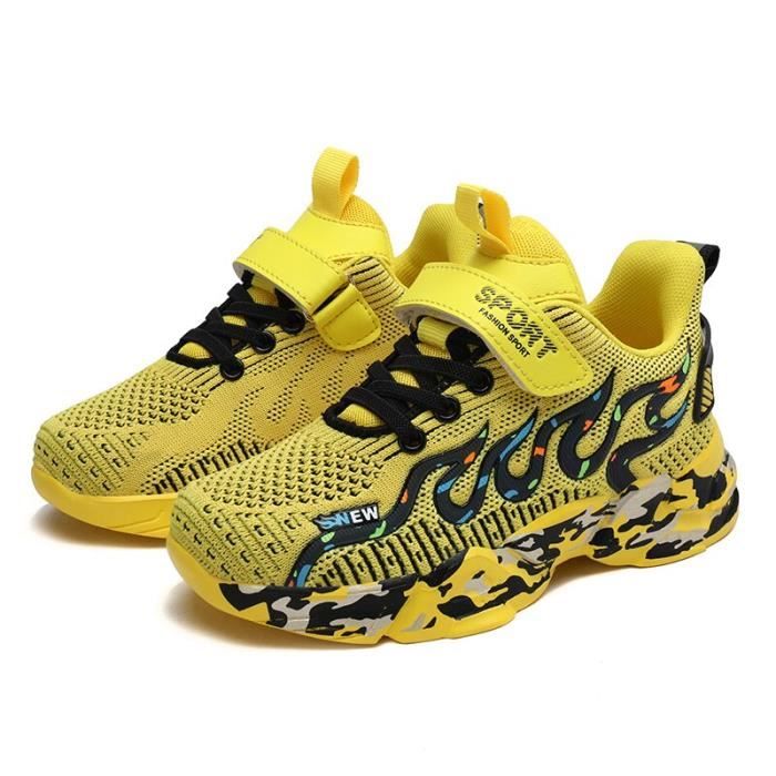 Chaussures De Sport Enfant - Velcro, Maille Respirante | Pour Garçons, été, Course Léger