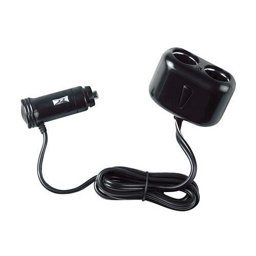 RIIEYOCA Adaptateur Allume-Cigare 1 Vers 3 Avec Interrupteur - 12V/24V, Câble 1m, Fusible 15A, Pour Voiture/Camping-Car