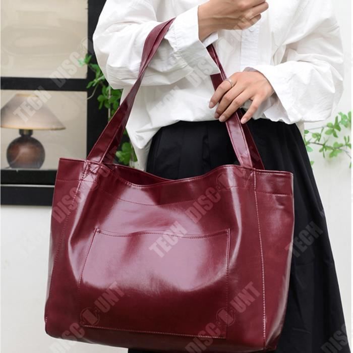 Sac fourre-tout TD® Grand sac femme Cuir souple Rétro