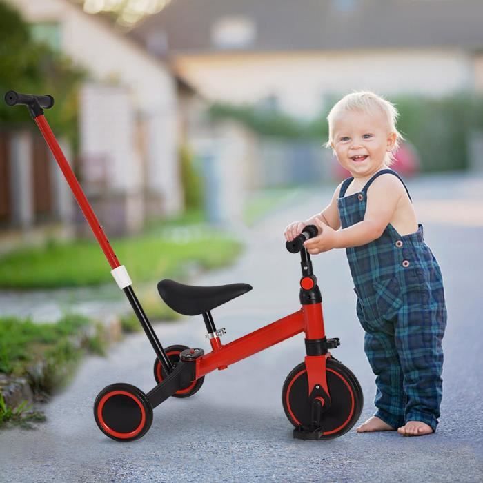 Tricycle évolutif enfant/bébé mixte IZTOSS - Rouge - 3 roues - de 1 à 5 ans  - Cdiscount Jeux - Jouets