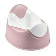 BEABA Pot d'apprentissage bébé ergonomique, poignées de préhension, joint antidérapant, facile d'entretien, old pink-2