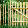 Piquet de clôture en bois de marronnier - FLORANICA - rond, écorcé et pointu - Hauteur 120 cm-2
