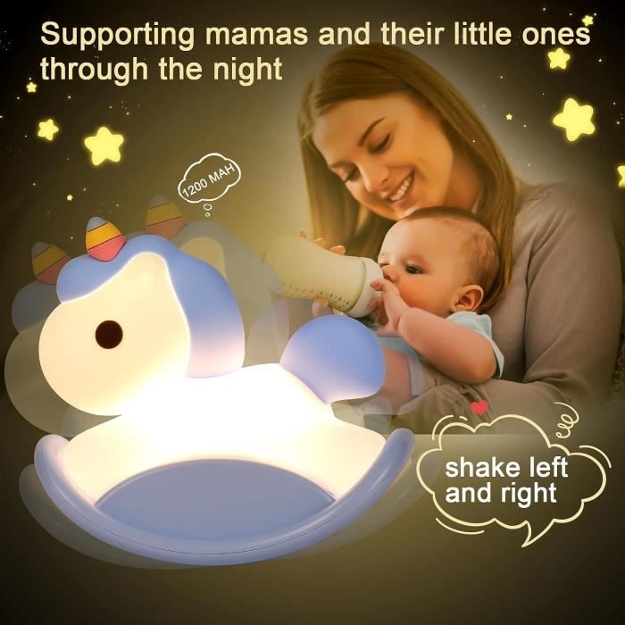 LTS FAFA Licorne lampe Veilleuse pour Enfant Veilleuse pour Bébé