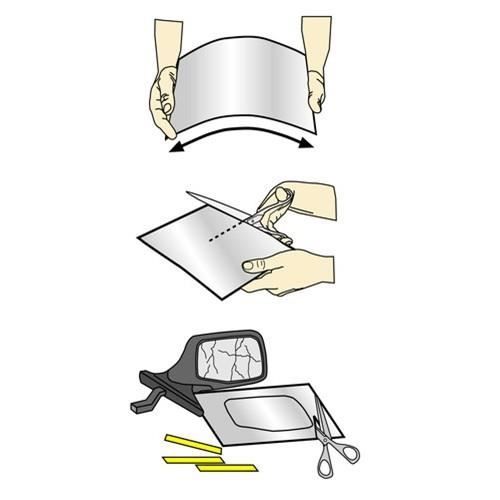 Aftermarket FI47470S – Miroir De Rétroviseur Gauche (côté Conducteur) Pour Fiat Doblò 2000-2010 | Verre Non Thermique