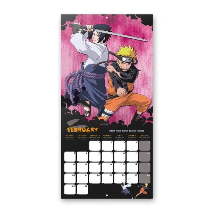 Calendrier mural Naruto 2023 - Cdiscount Beaux-Arts et Loisirs créatifs
