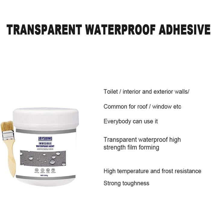 Agent de revêtement imperméable à l'eau transparent, scellant imperméable à  l'eau pour tente d'étanchéité pour bassin de toit