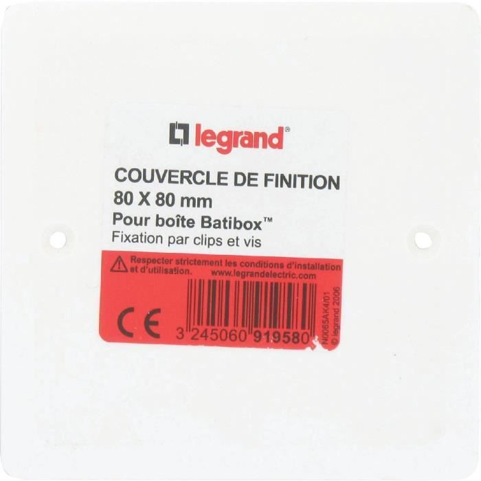 Plaque Couvercle Legrand Mistral Pour Dérivation - Réf. 83847 - Neuf Et RARE