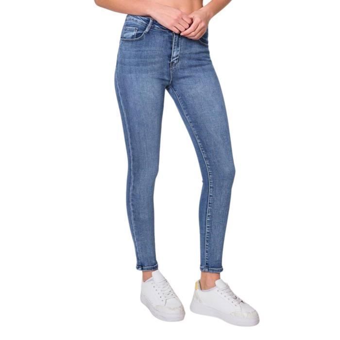 Livraison GRATUITE Jeans Taille Haute Pour Femmes Jeans En Denim Stretch Slim Bodycon Ceinture à Franges Bandage Skinny Push Up Jeans Pour Femmes