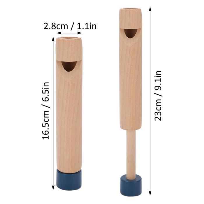 Flûte à Bec En Bois – 4 Couleurs – Jouet Musical éducatif Pour Enfants Débutants – Légère Et Sécurisée