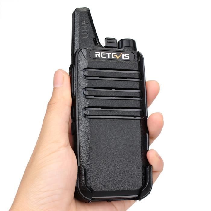 Retevis RT27 Talkie Walkie, Rechargeable Portable PMR 446 sans Licence 16 Canaux VOX Port USB de Retevis RT27 Talkie Walkie, Rechargeable Portable PMR 446 sans Licence 16 Canaux VOX Port USB de