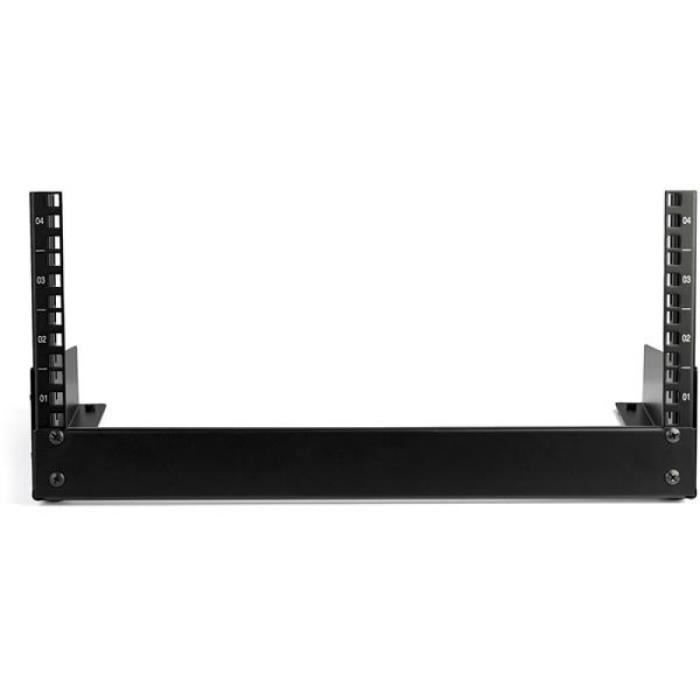 Startech 4u open frame desktop rack - 2 post - weight cap. 66 lbs. noir ...