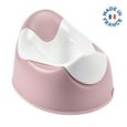 BEABA Pot d'apprentissage bébé ergonomique, poignées de préhension, joint antidérapant, facile d'entretien, old pink-3