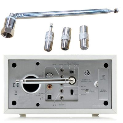 Antenne FM/DAB+ Télescopique Avec Base Magnétique - 3m De Câble, Pour Tuner Hi-fi, Radio, Chaîne Audio