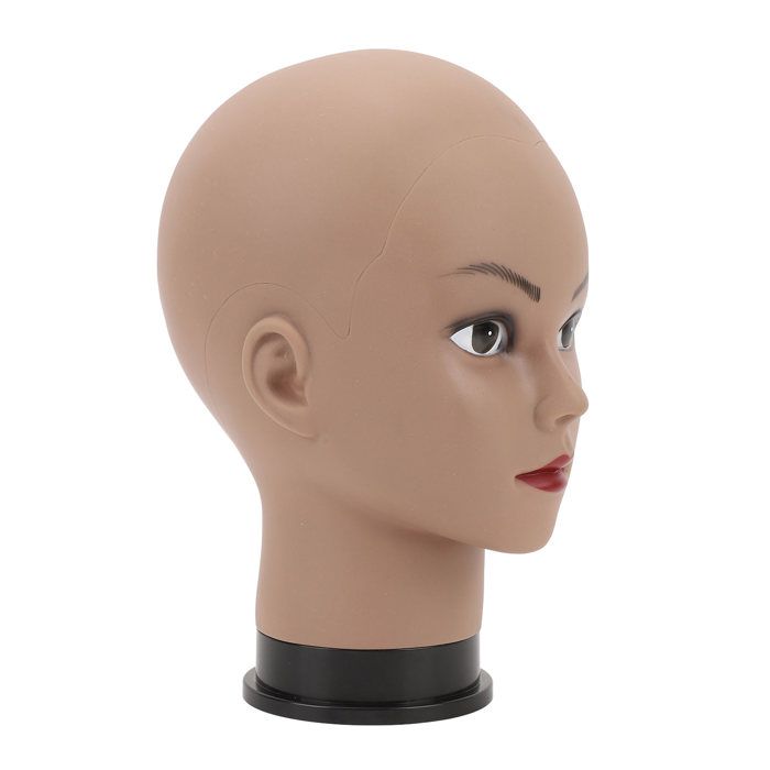 Tête De Mannequin Murale Pour Casque/Perruque - Support Amovible 54 Cm - Neuf